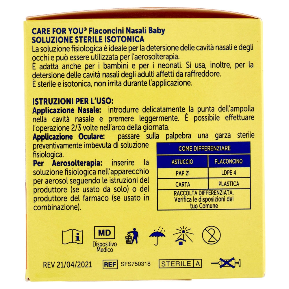 Care for you Baby Flaconcini Nasali 25 x 5 ml